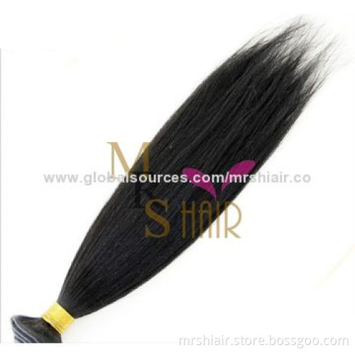 Cheap Indian Virgin Human Hair, Weft Grade 6A Indian Yaki Straight